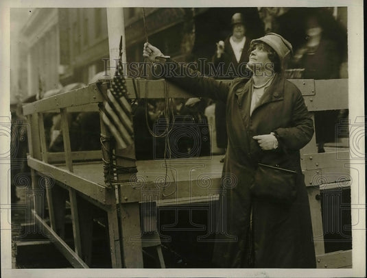 1930 Press Photo Miss Edna Worrell Great Great Grand Niece Of Betsy Ross - Historic Images