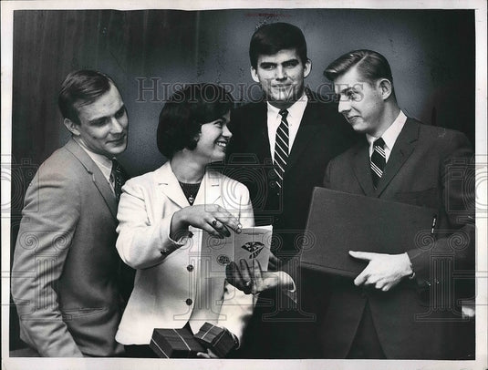 1967 Ohio College Student in Student Intl. Conference at Cleveland. - Historic Images