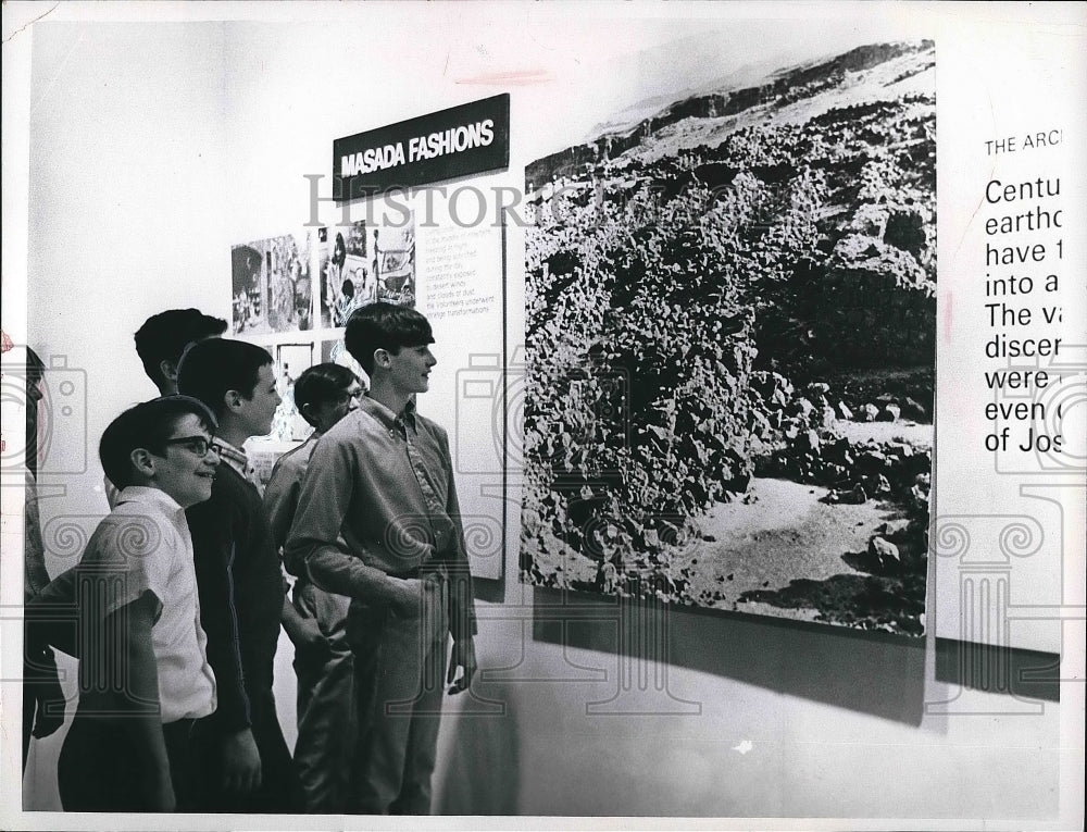 Monticello Jr HS class at Masada display  - Historic Images