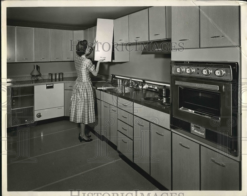 1957 Removable Kitchen Cabinet Doors  - Historic Images