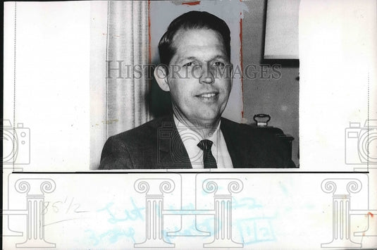 1967 Press Photo James Albertson, Pres. of Wisconsin State University - Historic Images