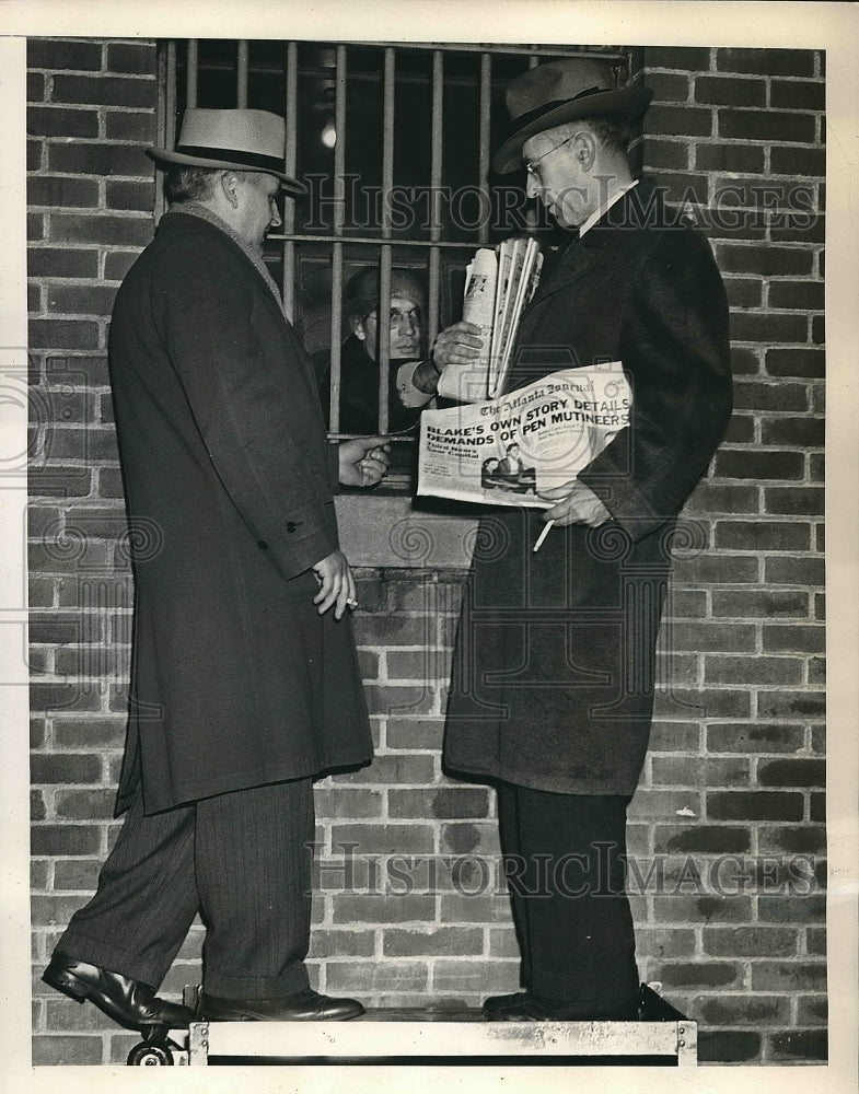 1944 Press Photo Atlanta Federal Penitentiary Morgan Blake George Sibbald - Historic Images
