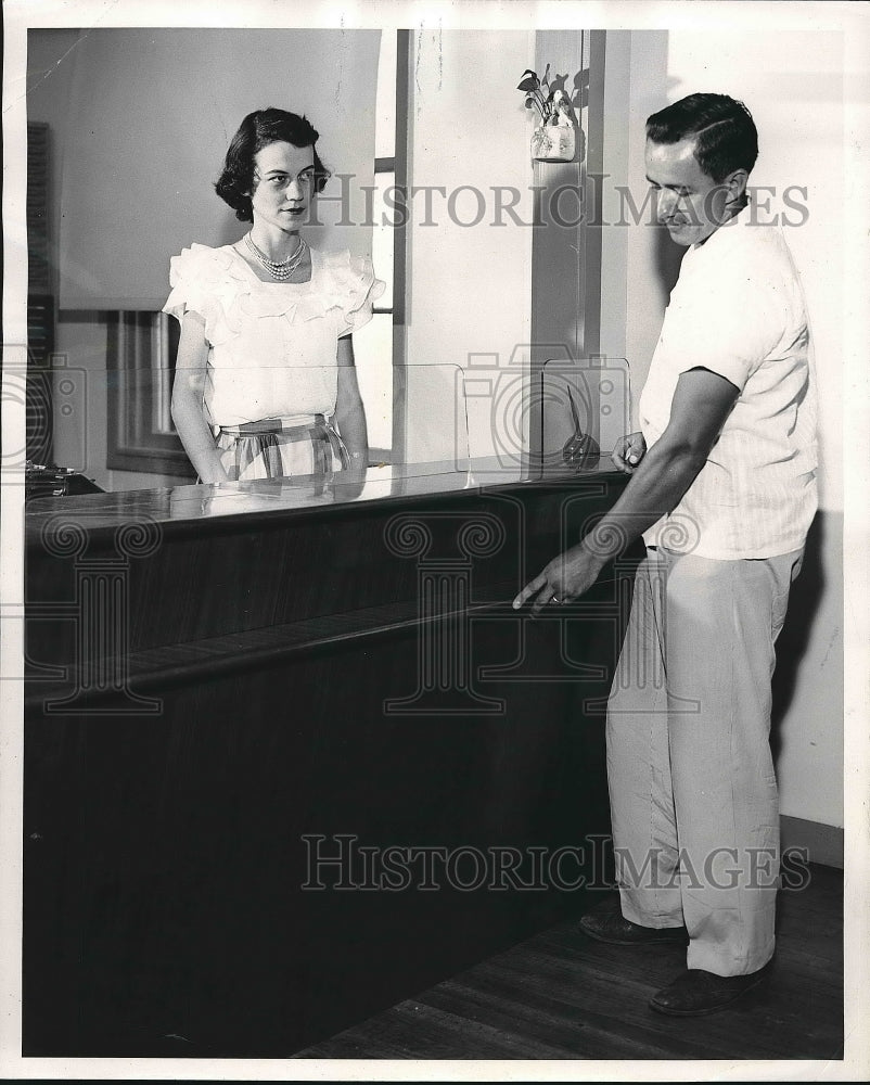 1955 Oklahoma A&amp; M Tech school, Roger Bell &amp; June Parker  - Historic Images