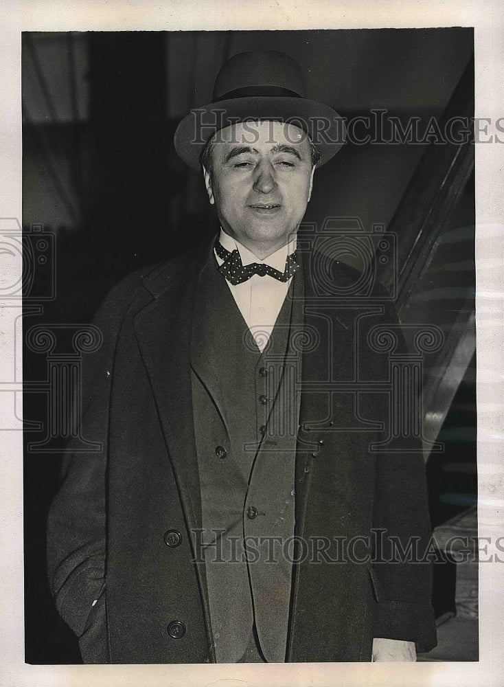 1937 Matthew Woll, VP of American Federation of Labor  - Historic Images