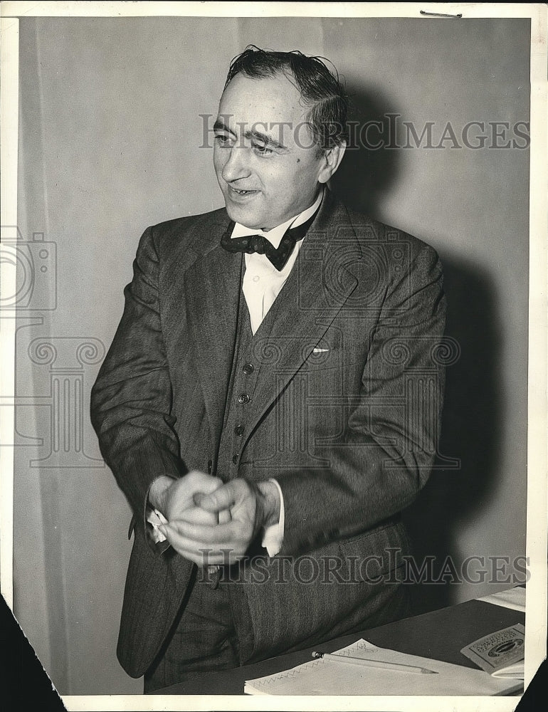 1939 Matthew Woll, VP of American Federation of Labor  - Historic Images