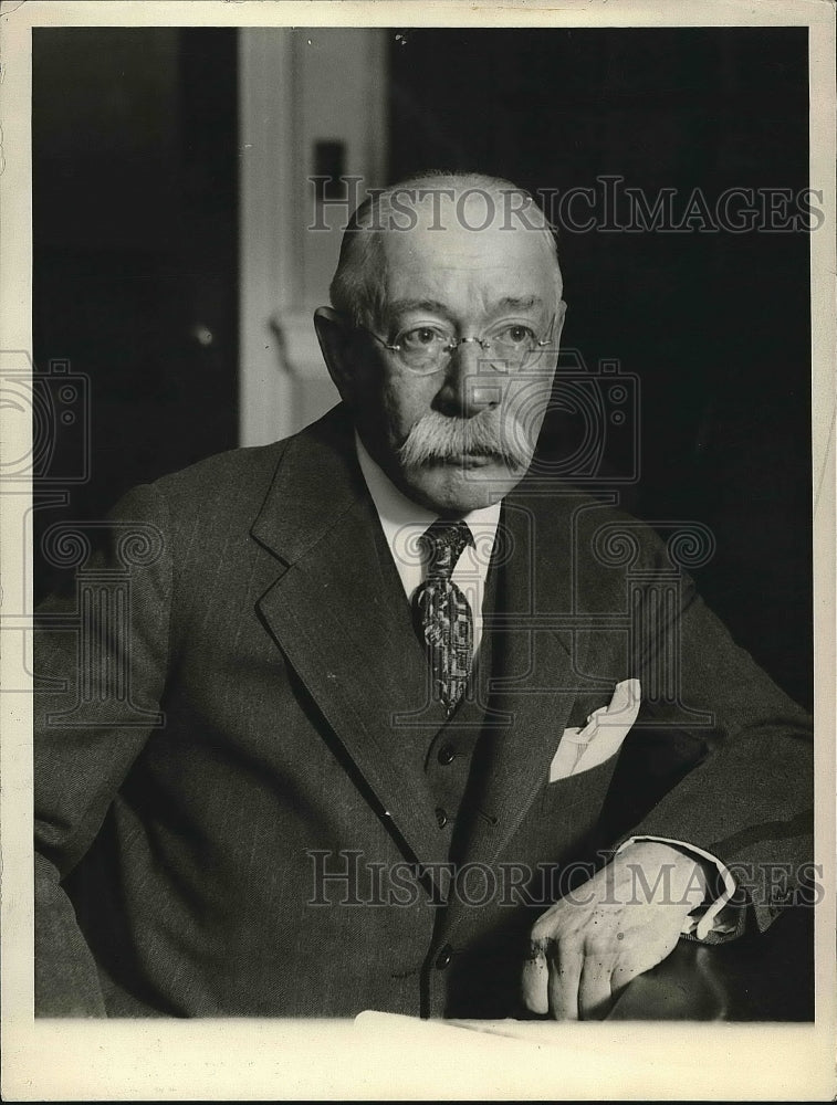 1929 Press Photo George Wickersham, pres. of American Bar Association - Historic Images