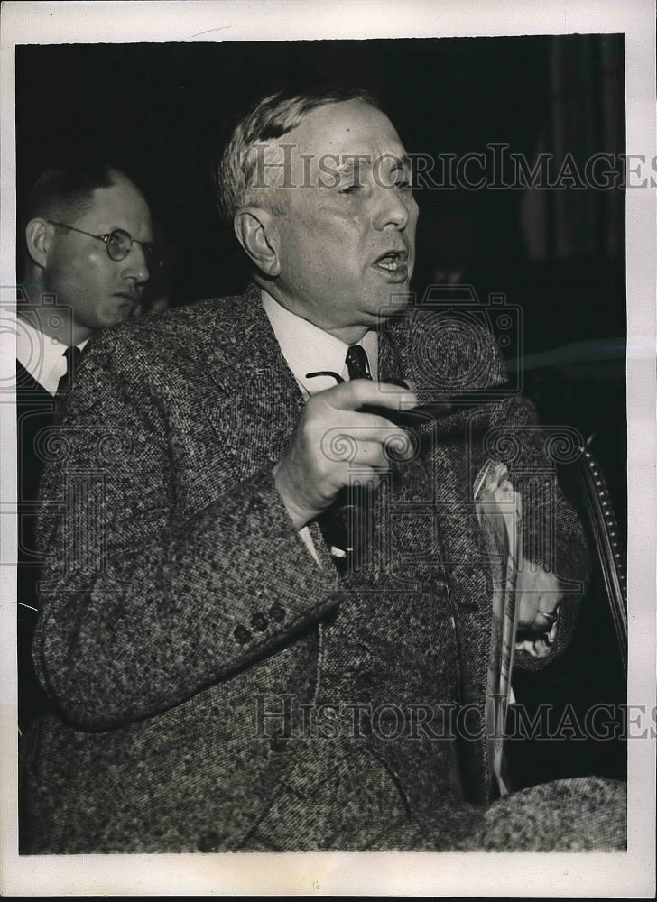 1938 Press Photo Robert Lund, ex pres, of Natl Assn of Mfg. - nea82315 - Historic Images
