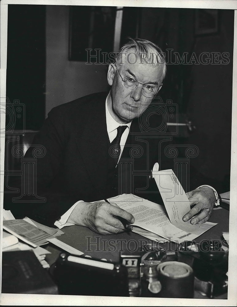 1933 Press Photo Henry S Nollen President Equitable Insurance Company Iowa - Historic Images