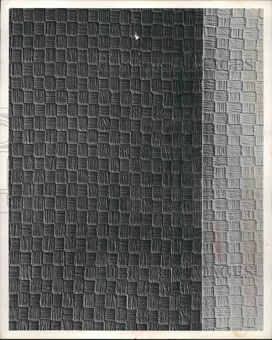 1954 Press Photo Picture Showing Basket-Weave Texture - nea82443 - Historic Images