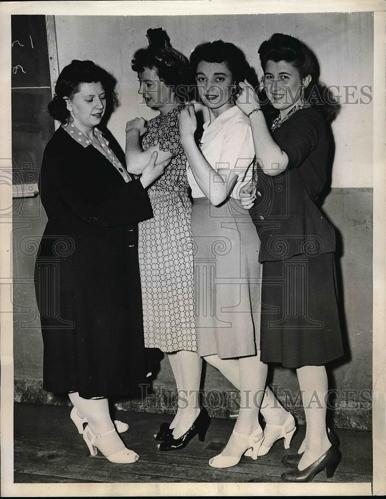 1944 Red Cross, Emilie Kleis, E. Bril, B. Morrisey, Pauline Zutech - Historic Images