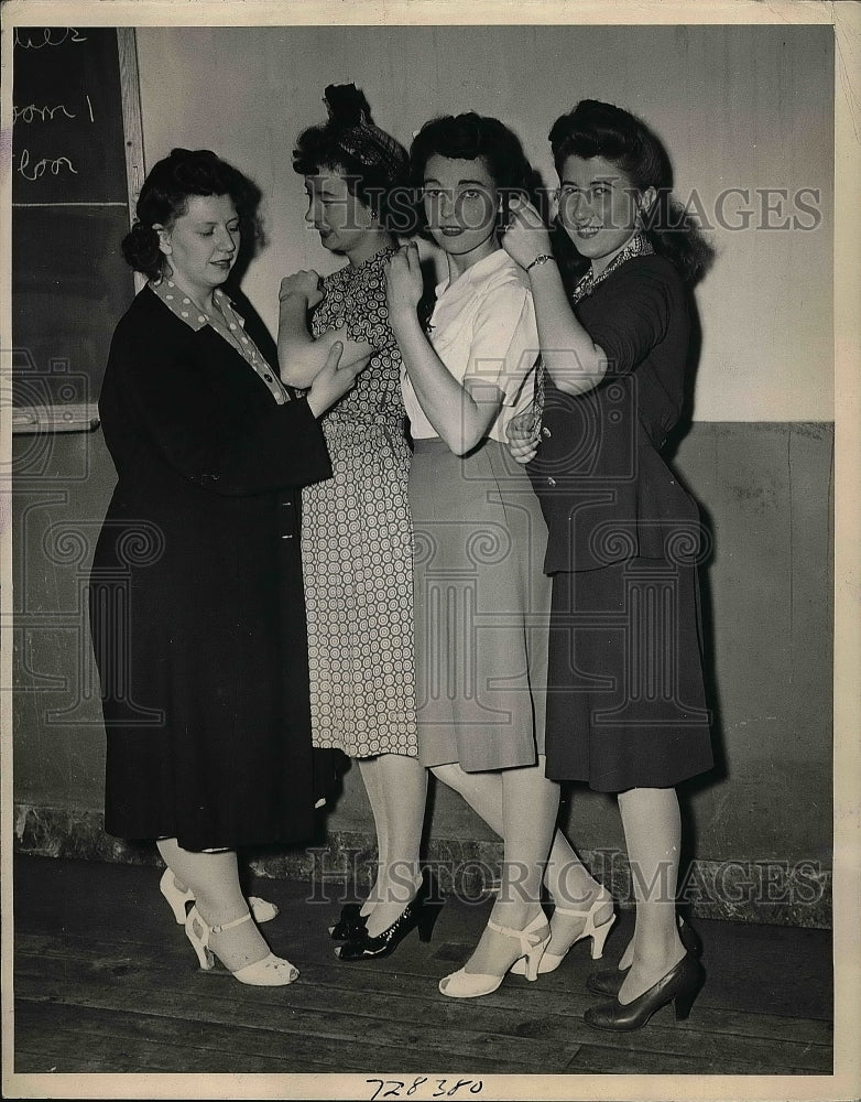 1944 Red Cross, Emilie Kleis, Eleanor Bril, B. Morrisey, P. Zutech - Historic Images