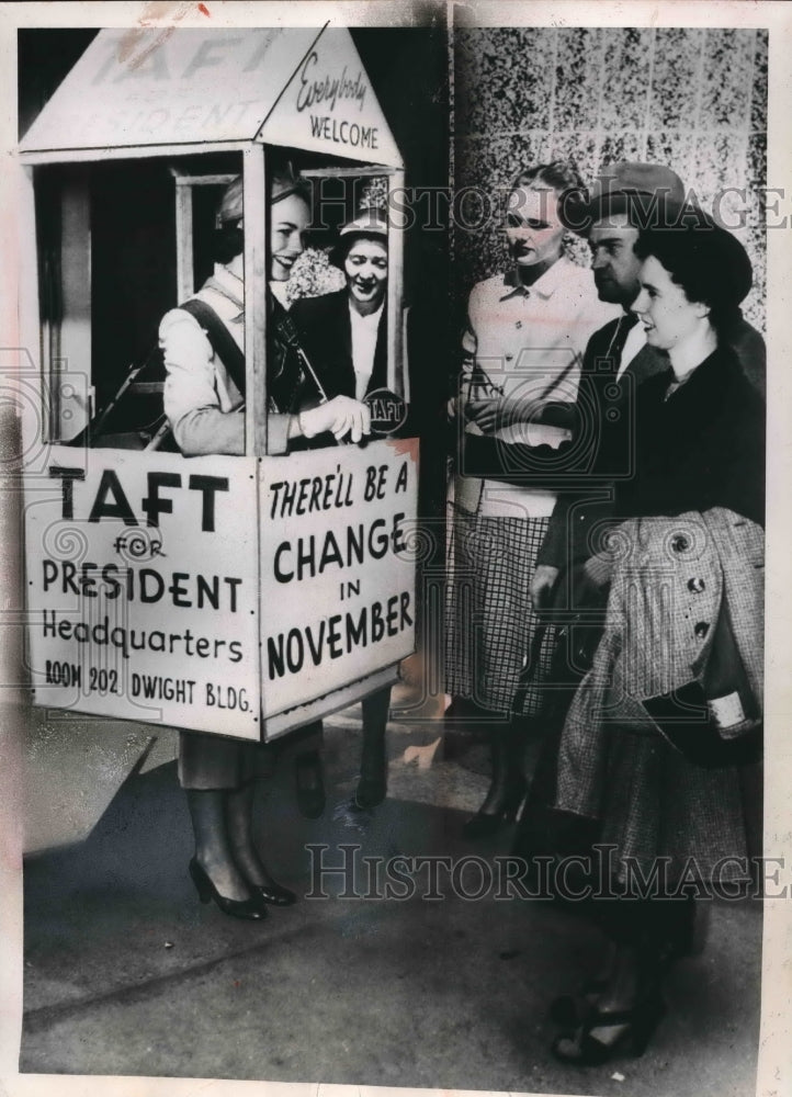 1952 Press Photo John Weber Kansas City Taft For President Club - nea82589 - Historic Images