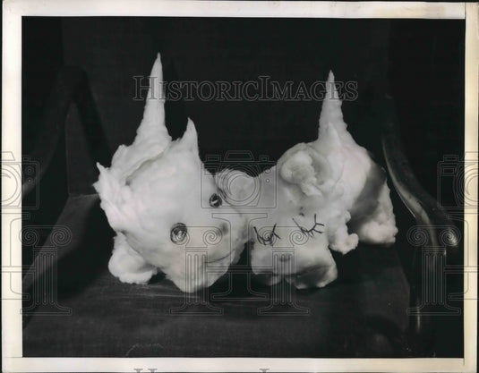 1942 Miss Elsie Shaver Painted Scottie Dog  - Historic Images
