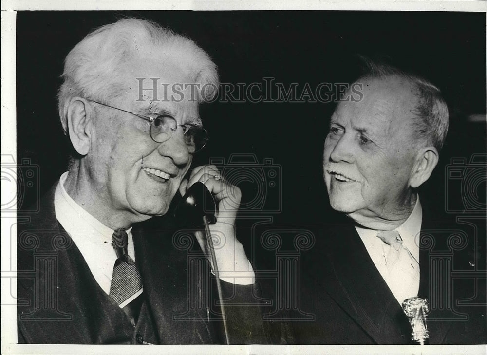 1940 Press Photo Dr. G.V. Newcomer, J.N. Nuzum, Wendell Willkie Campaign-Historic Images