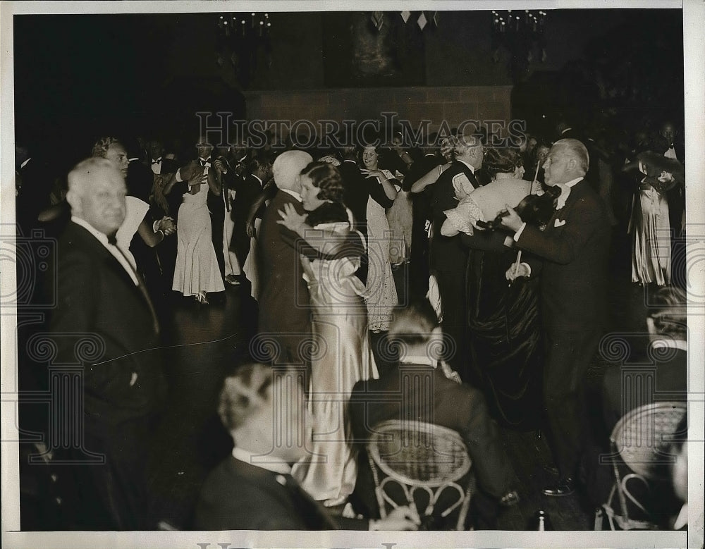 1934 Press Photo Presidential Birthday Ball, Everglades Club, Palm Beach Florida - Historic Images