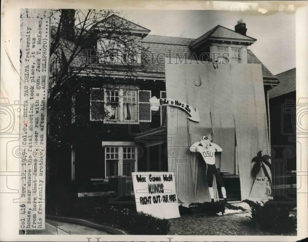 1949 Press Photo Delta Tau Delta Fraternity - nea82753 - Historic Images