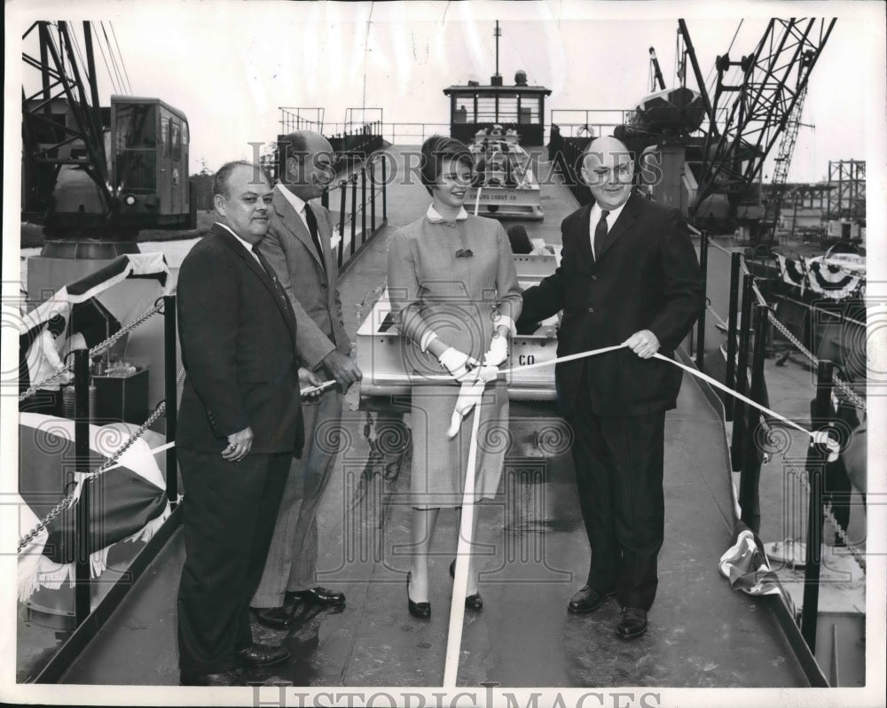 1957 Ribbon Cutting Commenwealth Oil Company  - Historic Images
