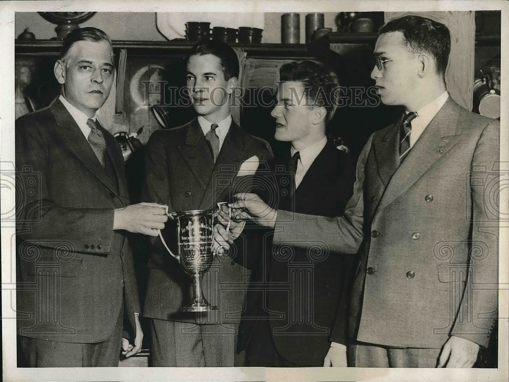 1932 Press Photo Penn University Students won cup for Best Skit of 1932 - Historic Images