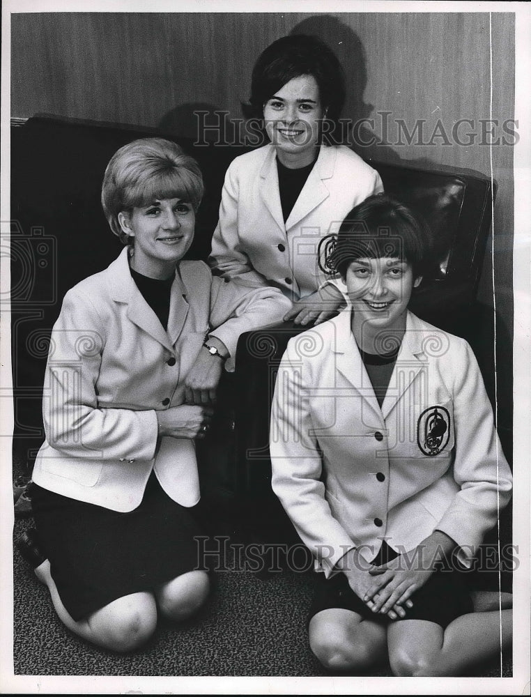 1967 Press Photo Cecelia Persin, Marcia Steagler, Donna Wiecek - nea83176 - Historic Images