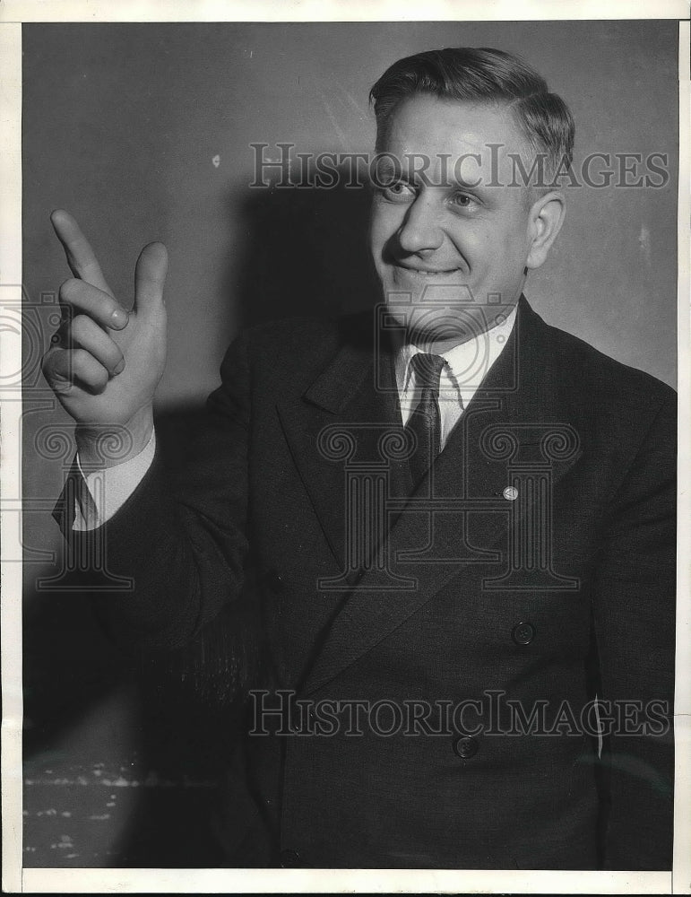 1936 George Highley ,President of Los Angeles Townsend Club. - Historic Images