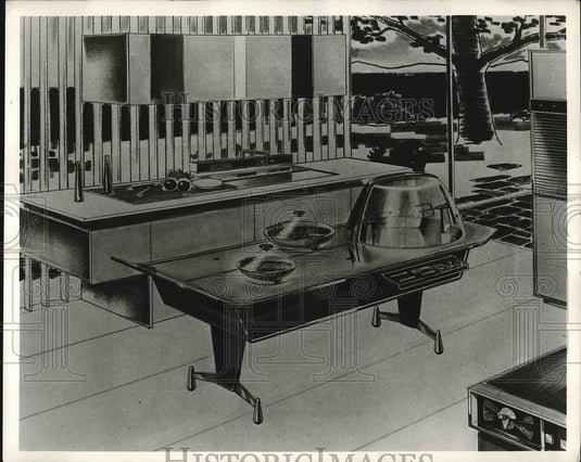 1962 Press Photo Kaiser Aluminum & Chemical Sales In, home appliances - Historic Images