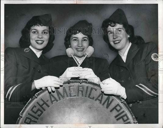 Press Photo Drill Team Members Spuhler, Corrigan, & McNamara - nea83302 - Historic Images