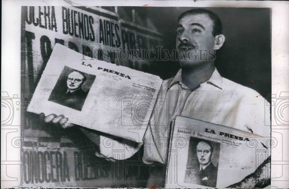 1955 Buenos Aires, Argentina, newpaper La Prensa  - Historic Images