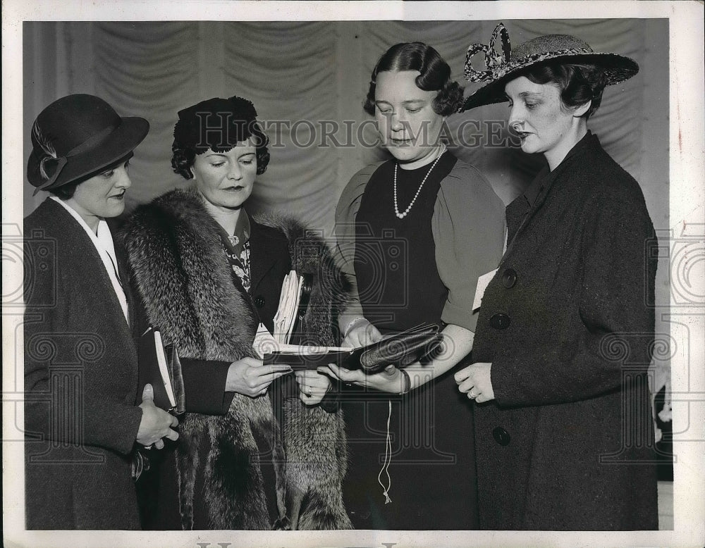 1937 Press Photo Association of Junior Leagues of America Convention Members - Historic Images