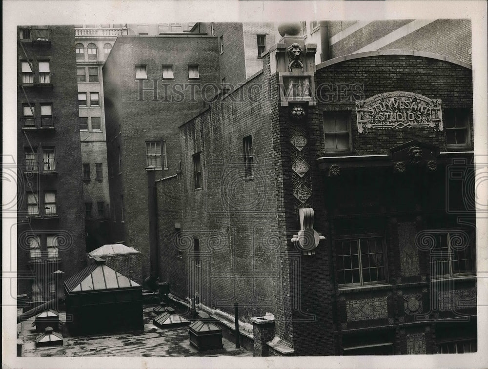 1937 Press Photo The Payton Murray Apartment where a woman jumped to her death. - Historic Images