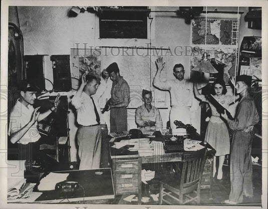 1941 A mock invasion of a mail center in Anderson, S.C  - Historic Images