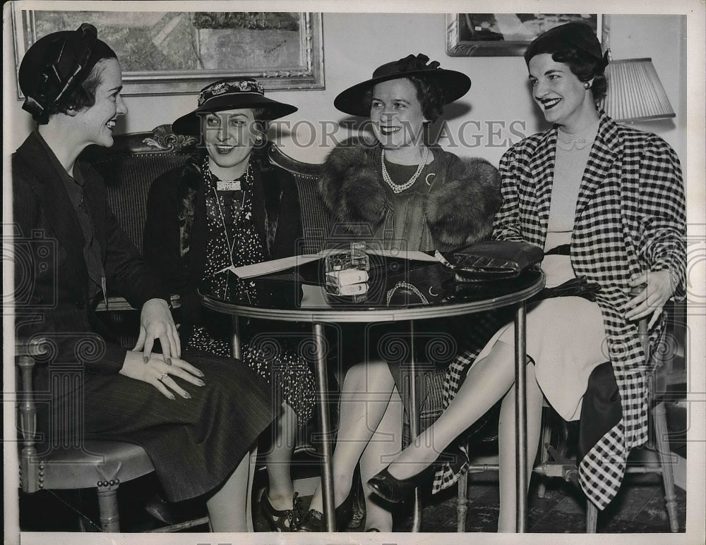 1937 Press Photo Chicago Annual Convention of Association of Junior League - Historic Images