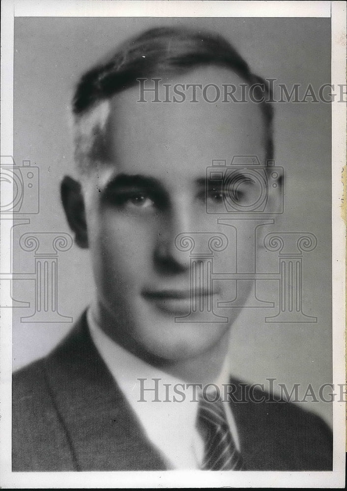 1945 Press Photo Lawrence Lange Secretary Chas H Morse Shot to Death - nea83601 - Historic Images