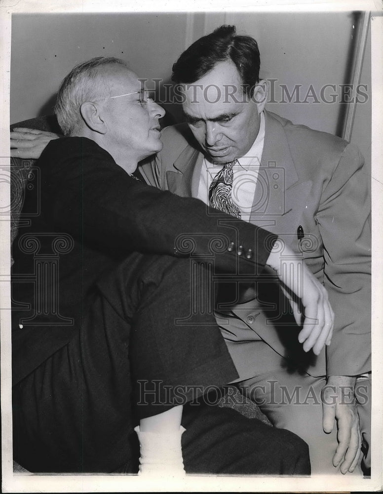 1944 Alf Landon, Presidential Candidate, Representative Joe Martin - Historic Images