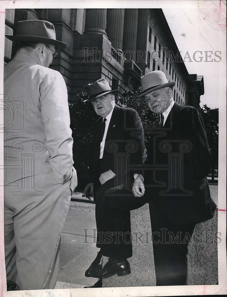 1946 UMW pres. John L. Lewis &amp; Harry Moses of US Steel  - Historic Images