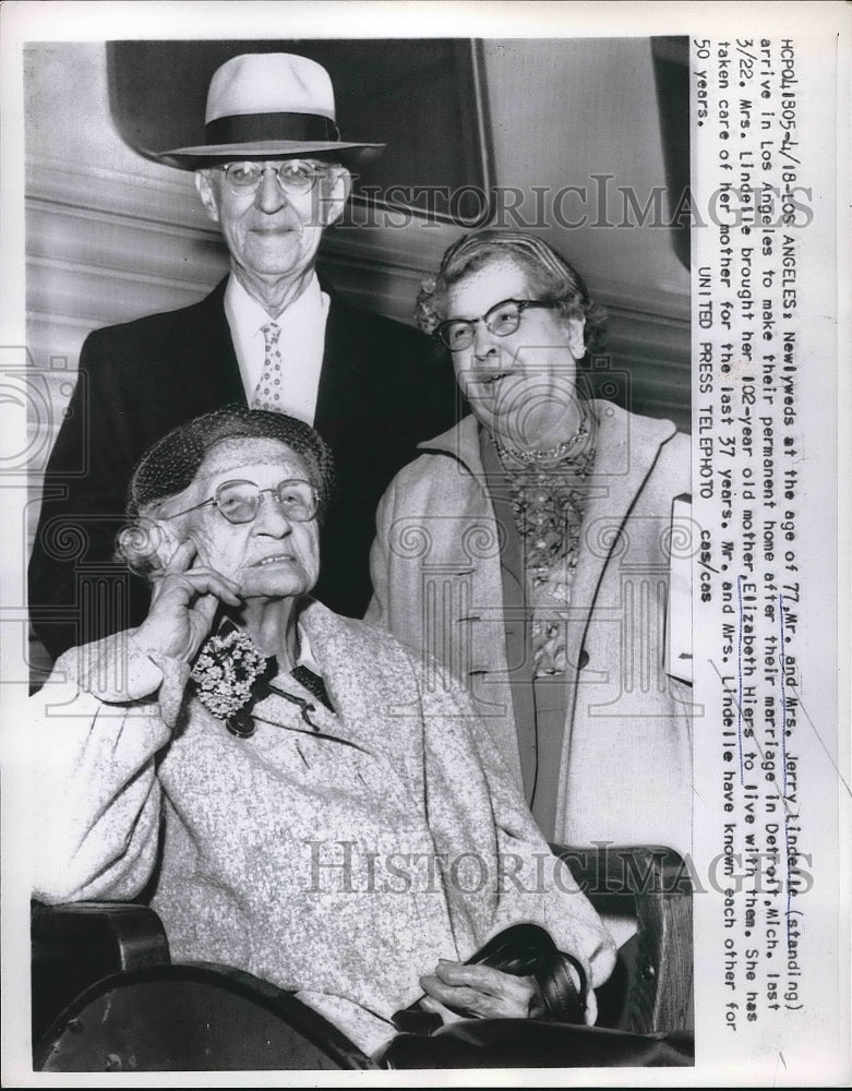 1957 Mr Mrs Jerry Lindelle Elizabeth Hiers Detroit Michigan Home - Historic Images