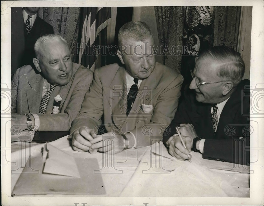 1948 Samuel S. Lewis, Governor James H. Duff, M. Harvey Taylor - Historic Images
