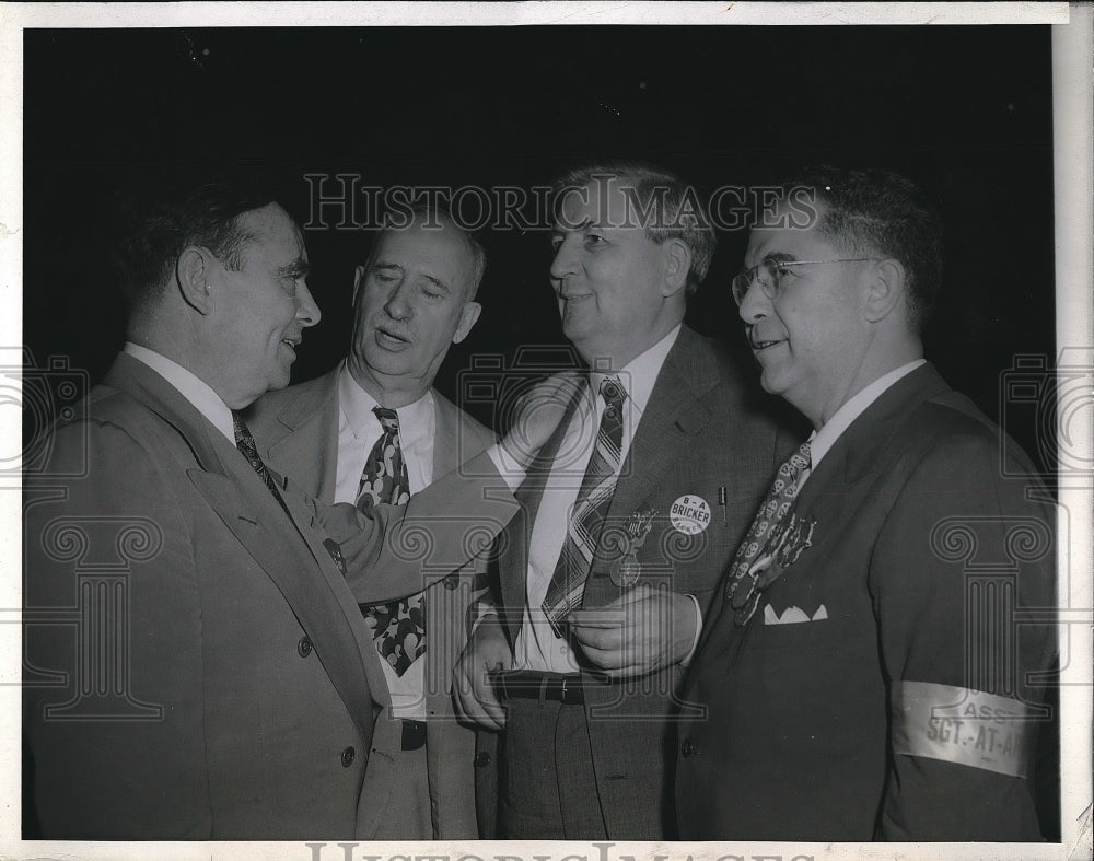 1944 Press Photo Joe Martin, Myers Y. Cooper, Tom Jenkins, J. Harry McGregor - Historic Images