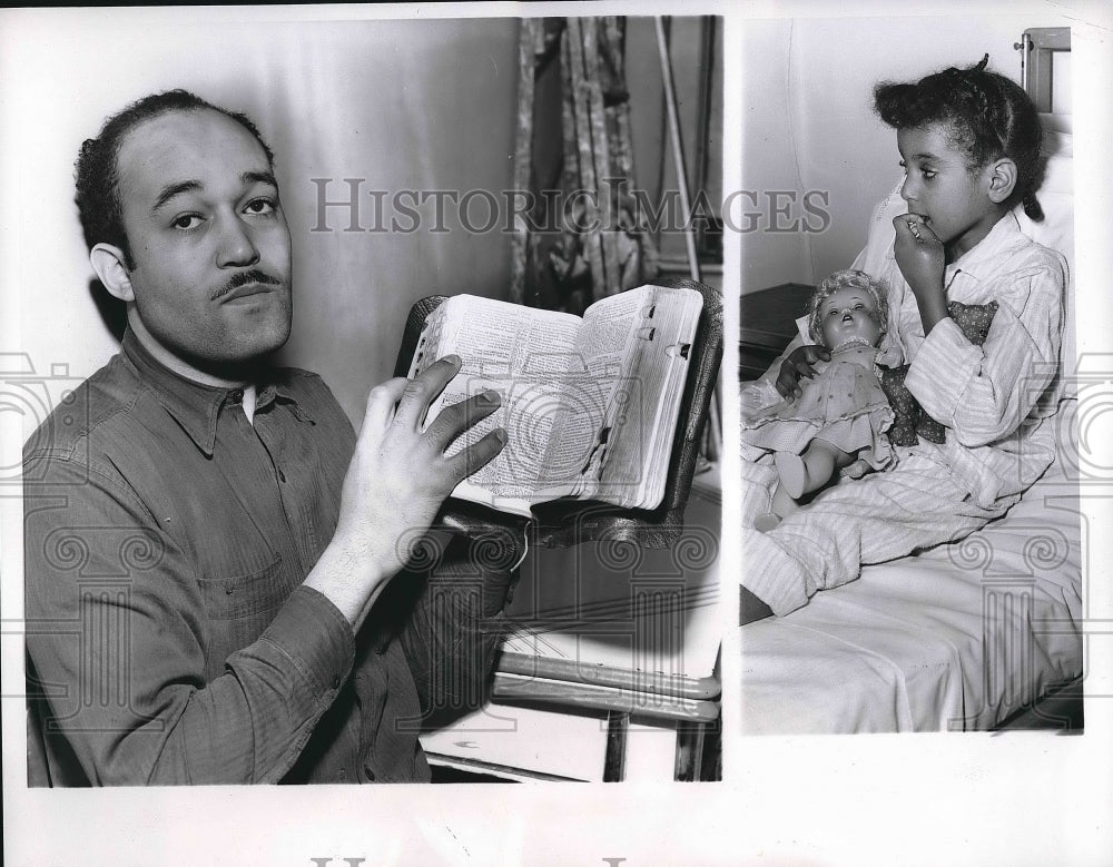 1954 Father refused medical care on religious quote for his daughter - Historic Images