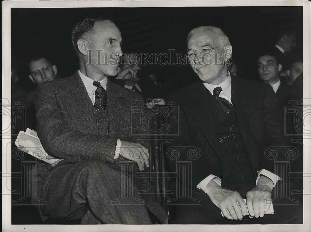 1938 Press Photo John Rice,Commissioner of health and Dr.William A.Park. - Historic Images