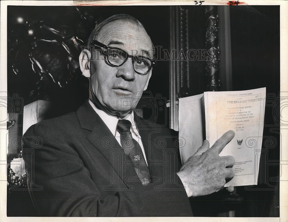 1959 chairman John McClellan on Senate committee  - Historic Images