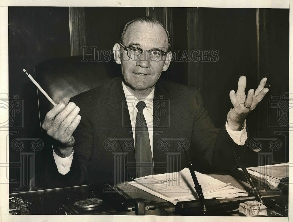 1955 Sen. John McClellan at his desk  - Historic Images