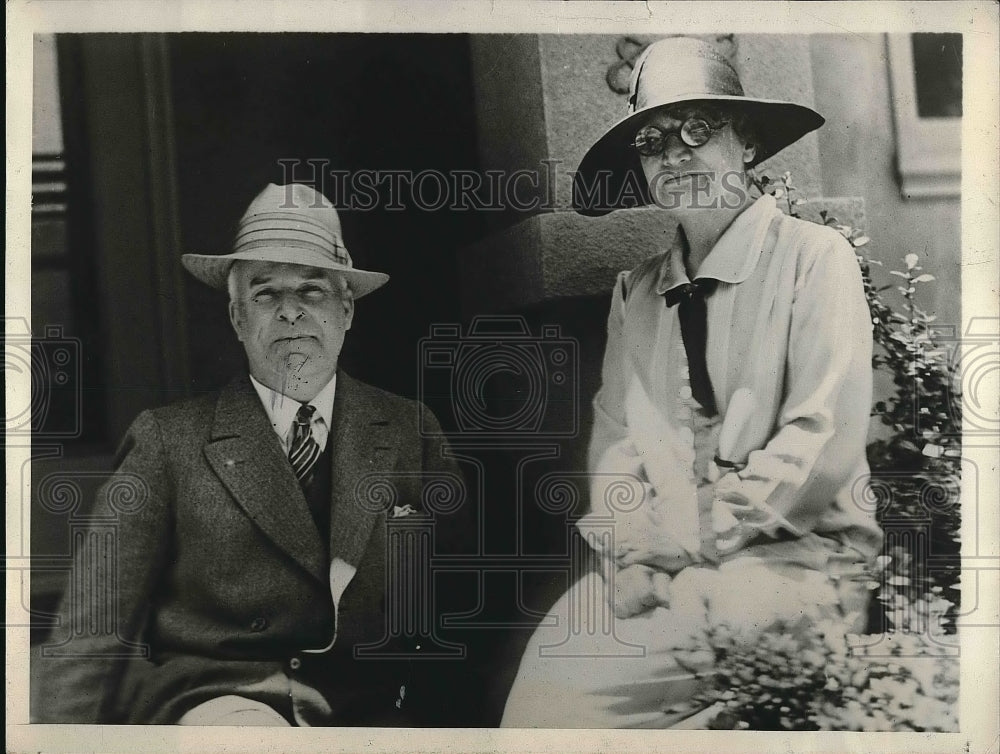 1929 Press Photo Mr. &amp; Mrs. J.W. Maittand In San Fransisco California - Historic Images