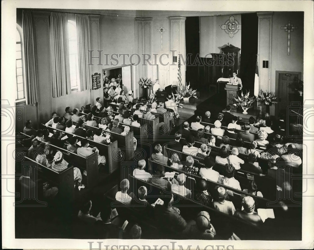 1954 Press Photo Musical choir at Coldbrook Christian church - nea84036-Historic Images