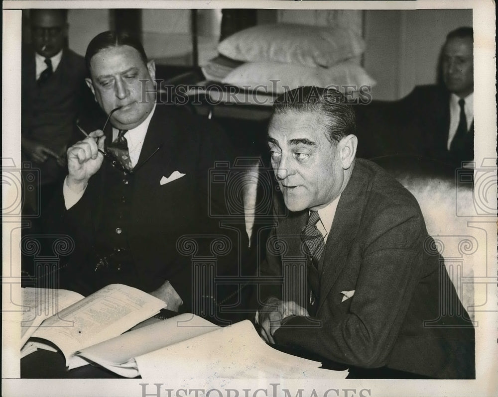 1939 Press Photo Rear Adm. Ben Moreel and Rear Adm. Arthur Cook - nea84040 - Historic Images