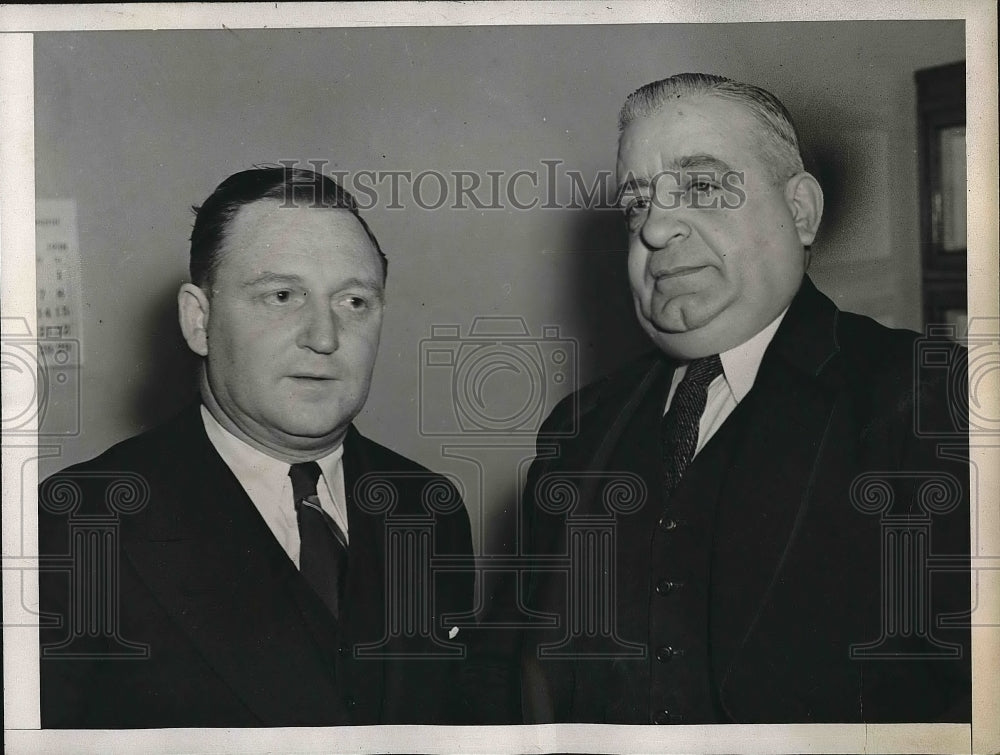 1938 Albert Marinelli and Robert Lindsay US Marshal  - Historic Images