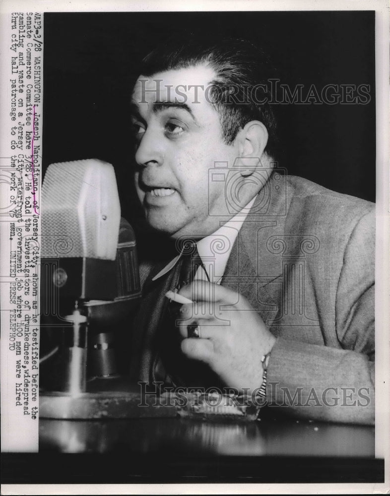 1952 Joseph Napolitano testifying before the Senate  - Historic Images
