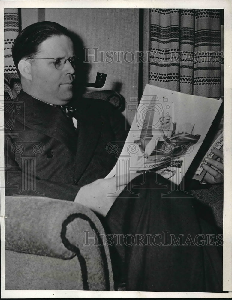 1938 Press Photo Democratic nominee for senator Willis Mahoney - nea84110 - Historic Images