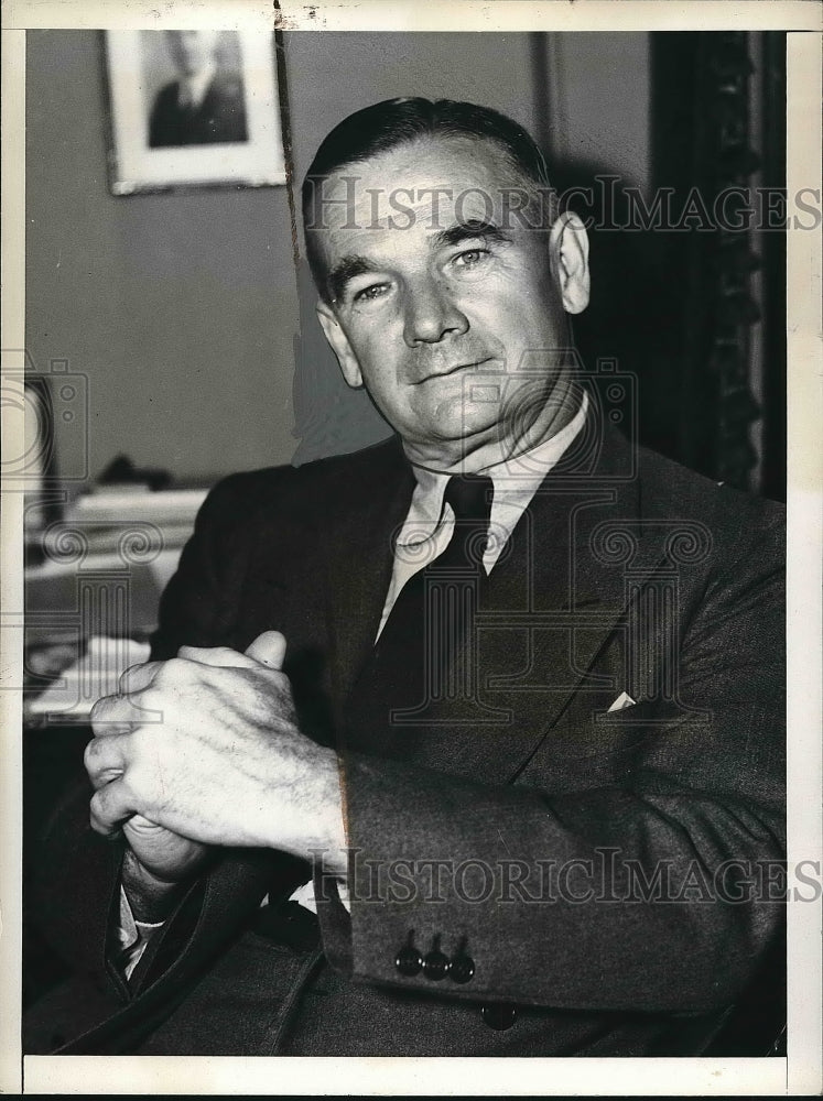 1937 Press Photo Court Justice Jeremiah Mahoney at work - nea84114 - Historic Images