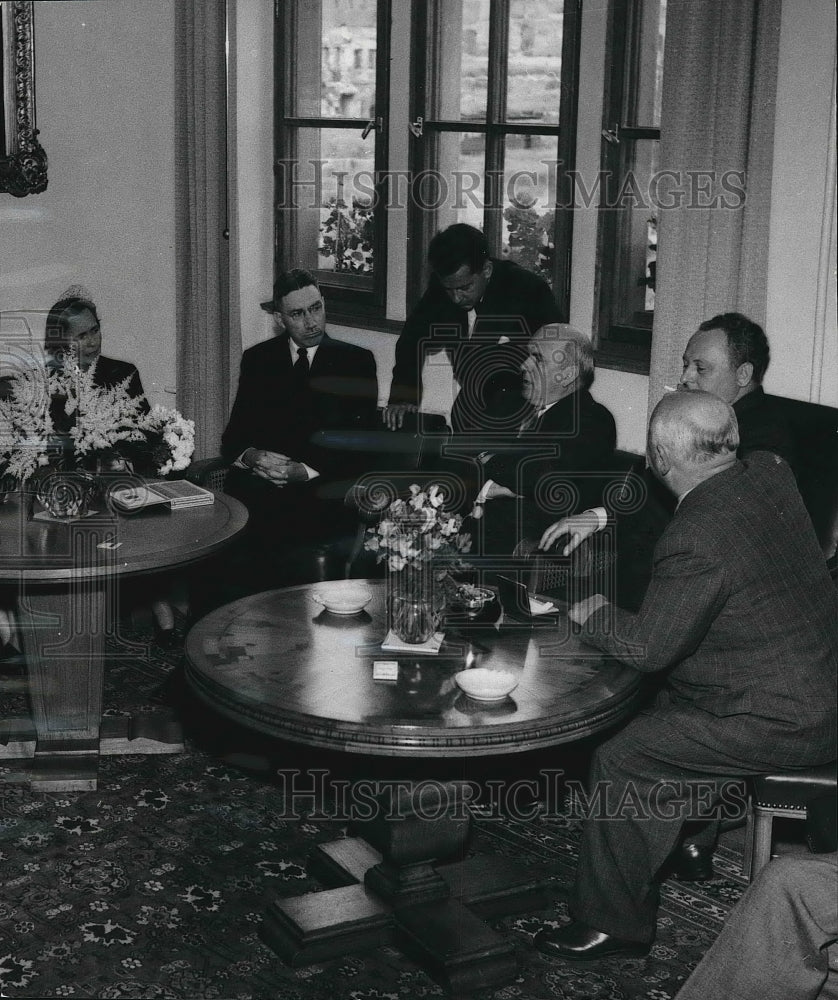 1950 US High Commissioner John McCloy, Mrs. McCloy, Dr. Gron Hale - Historic Images