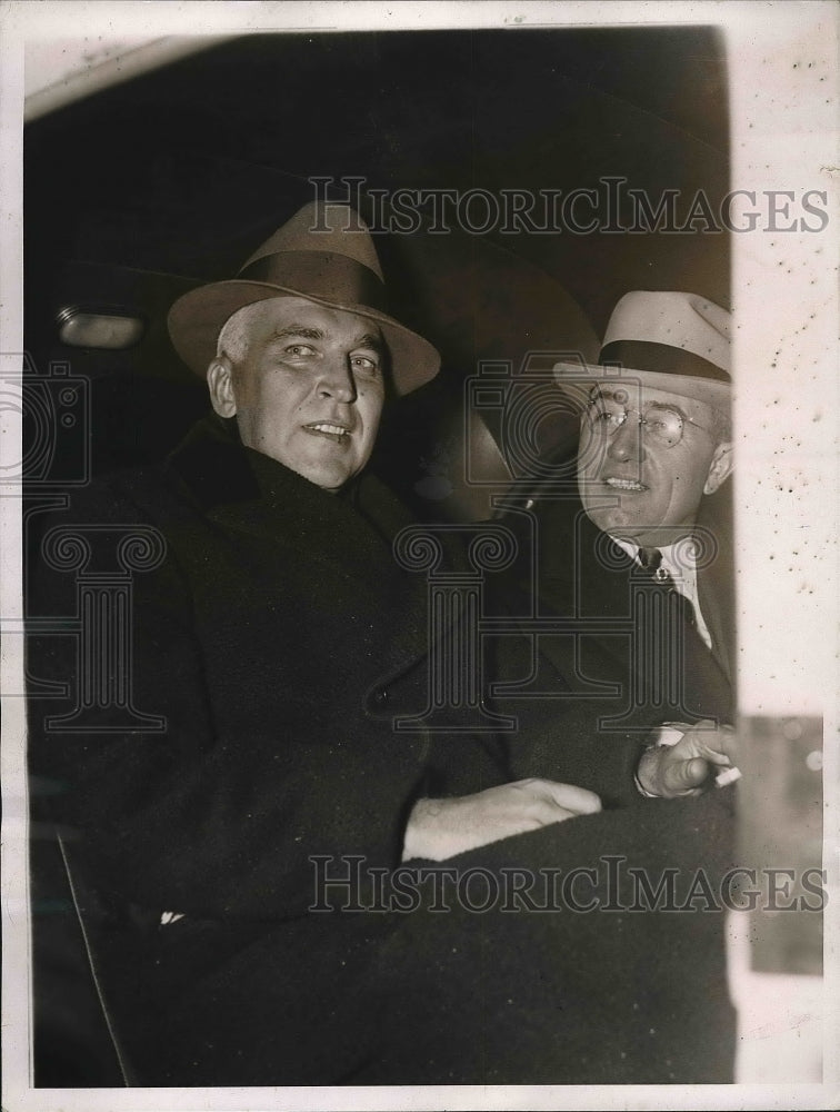 1938 Press Photo Paul McNutt and Gov. Clifford Townsend - nea84133 - Historic Images